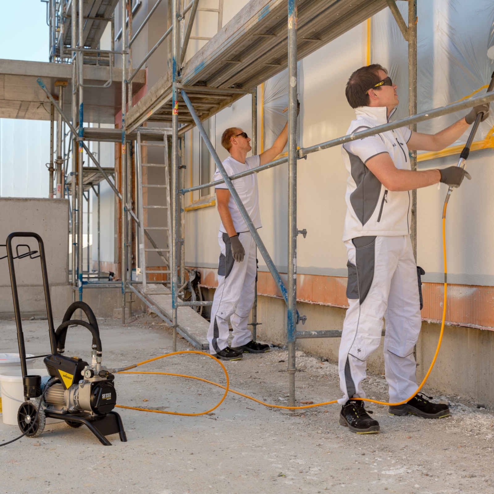 bomba de succión directa superfinish 23 trabajos obras reformas profesionales recubrimiento y pintura airless